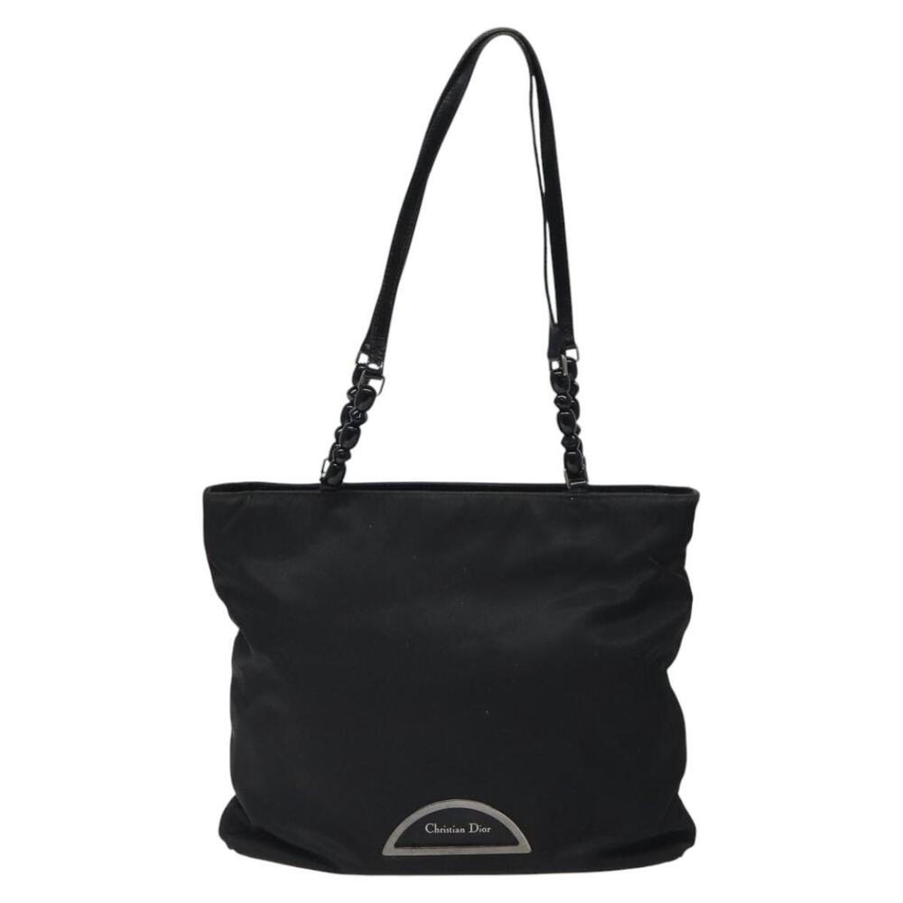 Christian Dior Tote Bag Nylon Black Silver Auth fm4460 - Picture 13 of 16